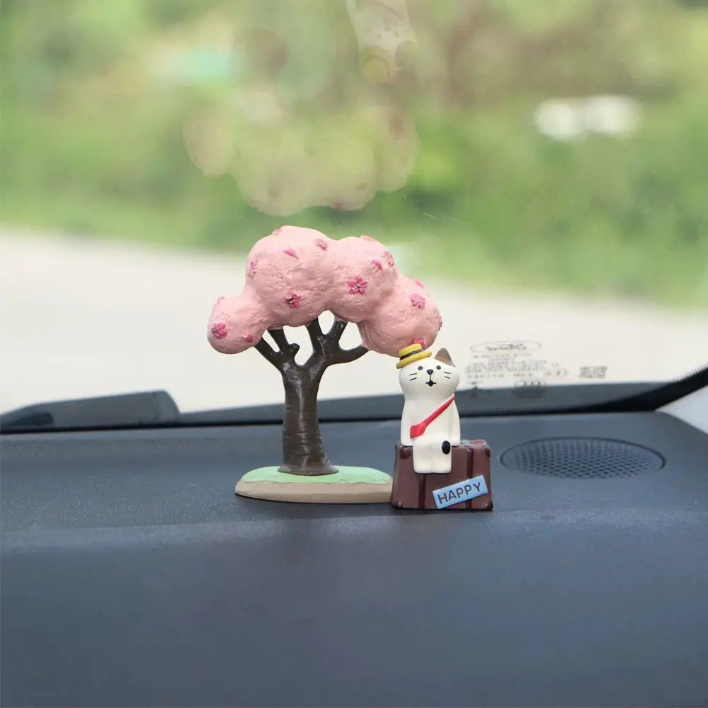 A Travel-loving Cat Desktop Globe A Small Office Decoration A Birthday Stress-relieving Gift Oasis Select Two 3.6cmX3cmX8.3cm