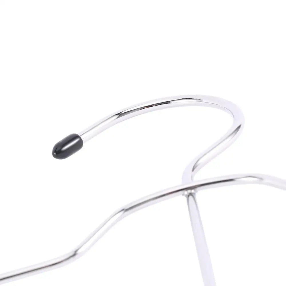 4-Layer Stainless Steel Pants & Skirt Hanger with Sliding Clips