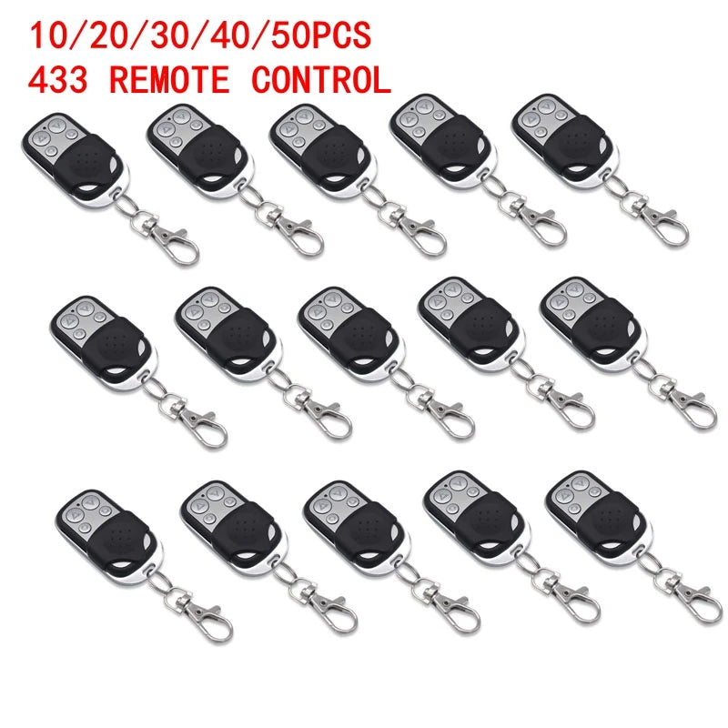 1-50PCS Universal Garage Door Control Wireless RF Remote Control 433MHz Electric Gate Remote Control Key Fob Controller Oasis Select