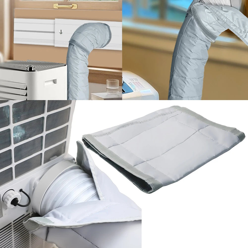 Air Conditioner Hose Cover Interface Protective Cover Dustproof Heat Insulation Insulated AC Hose Duct Vent Cover Sleeve Protect Oasis Select Default Title