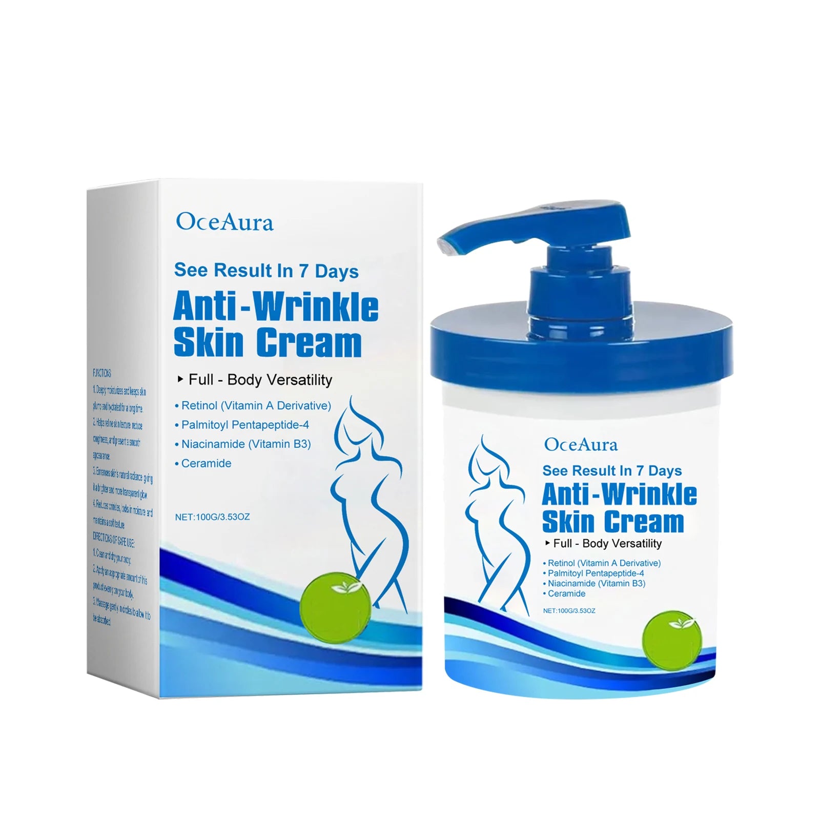 Retinol Face Cream Anti Aging Skincare for Wrinkles Firming Lifting Protect Repair Skin With nicotinamide Ceramide Cream Oasis Select 100g boxed