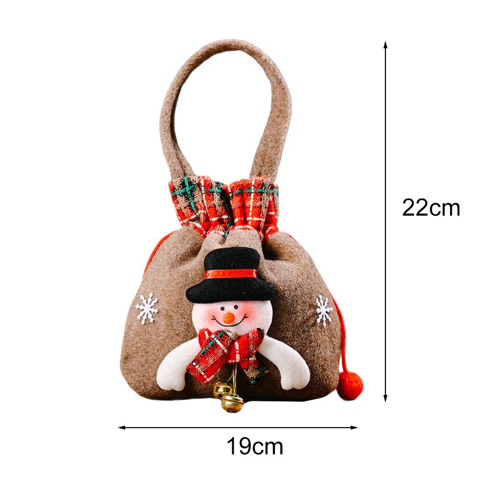 For Christmas Santa Sacks Cloth Present Bags with Strong Handle Cloth Designed for Carrying Holiday Candy and Treats Oasis Select