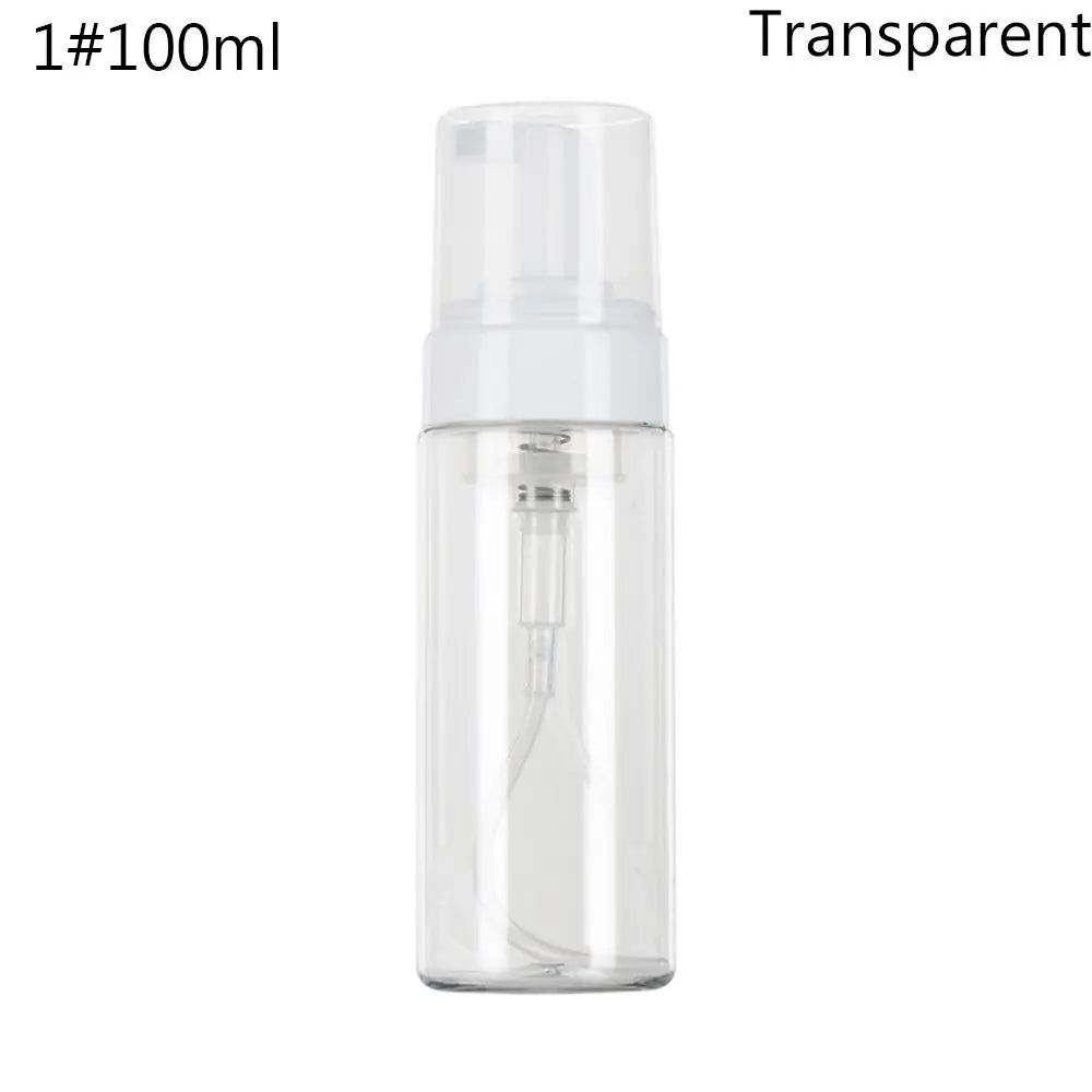 Clear Blue Shampoo Lotion Shower Gel Foam Pump Bottles Foaming Bottle Liquid Soap Whipped Mousse Points Bottling Oasis Select Transparent-1-100ml