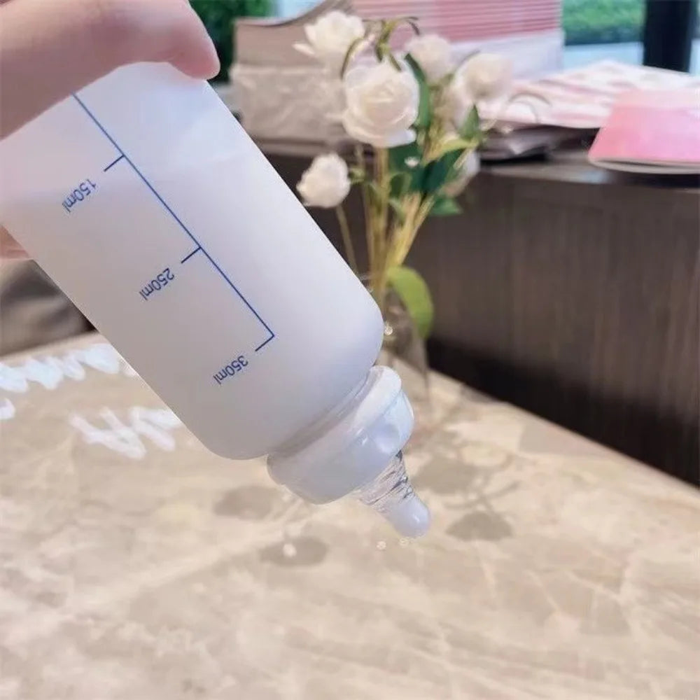 400ml Cute Strawberry Bear Water Bottle 400ml Frosted Drinking Bottles Portable Leakproof Transparent Cup Girls Kids Adult Oasis Select