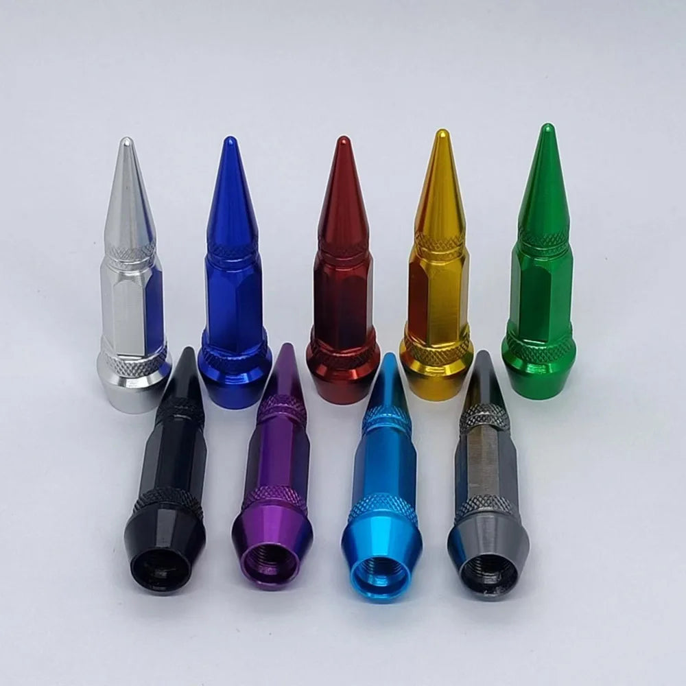 4Pcs 60mm Valve Caps, Aluminum Alloy Dustproof and Waterproof Tire Valve Stem Caps, Suitable for Cars, Trucks and Motorcycles Oasis Select