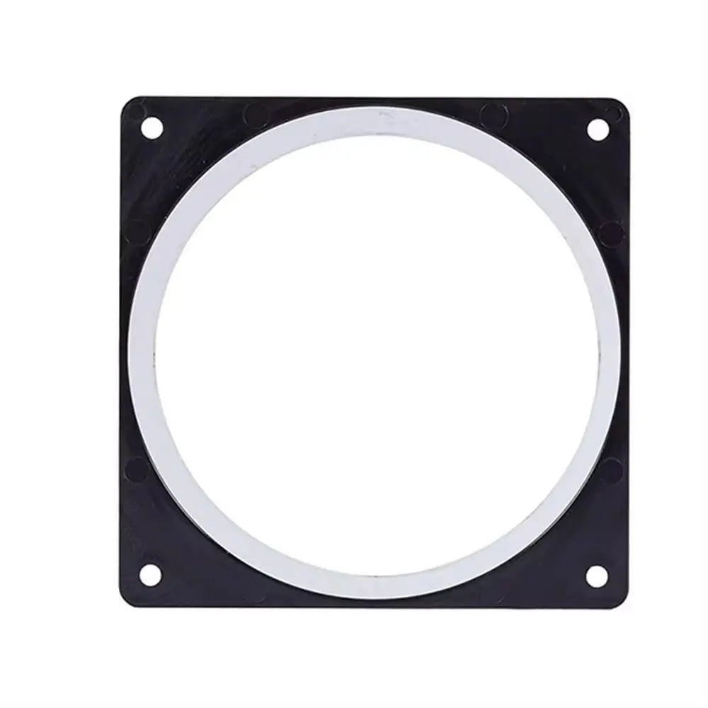 1Pcs 75/100/120/150mm Flange Connector Square Bottom Pipe Fitting Air Inlet And Outlet ABS Black Air Ducting Connection Flange Oasis Select
