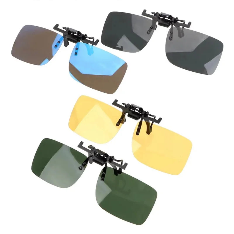1/2/3/4pcs Polarized Glasses Clip Driving Night Vision Eyeglasses UV400 Outdoor Shades High Definition Sun Glasses Clips Oasis Select