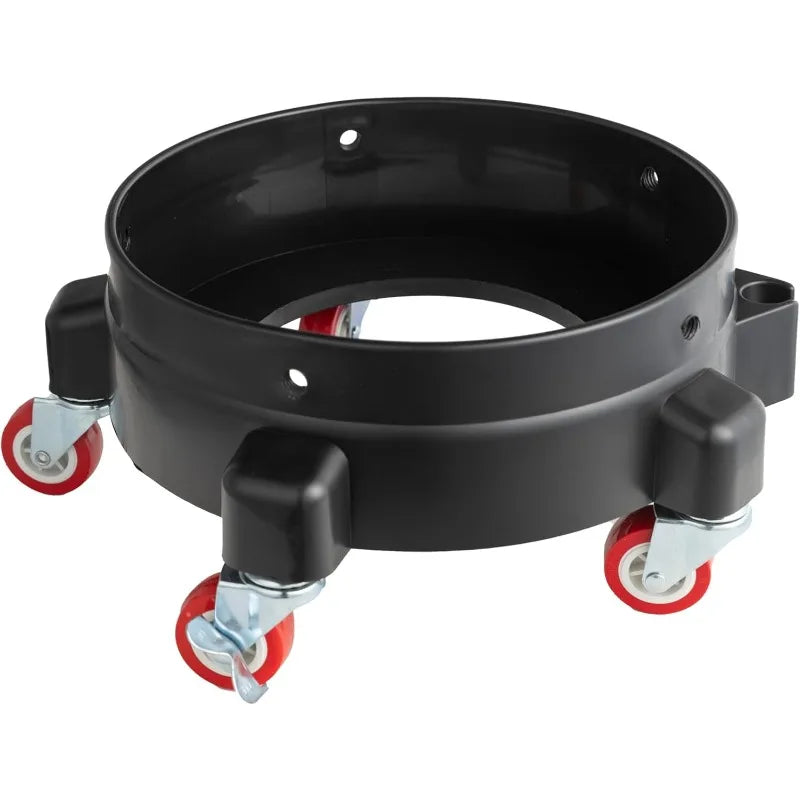1Pc Removable Rolling Bucket Dolly 360° Turning Swivel Caster Detail Kit with Wheels Storage Tray Tote Insert Locking Casters Oasis Select