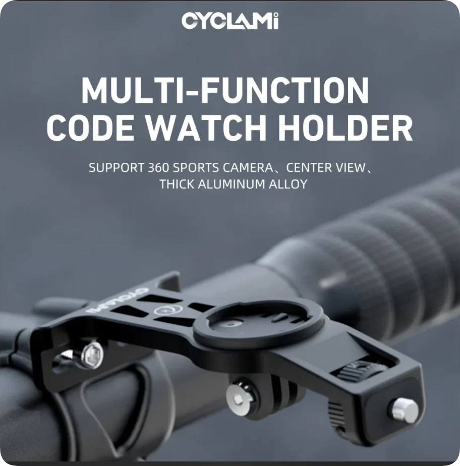 360° Rotating Bike Mount for GoPro, Insta360 & DJI Cameras
