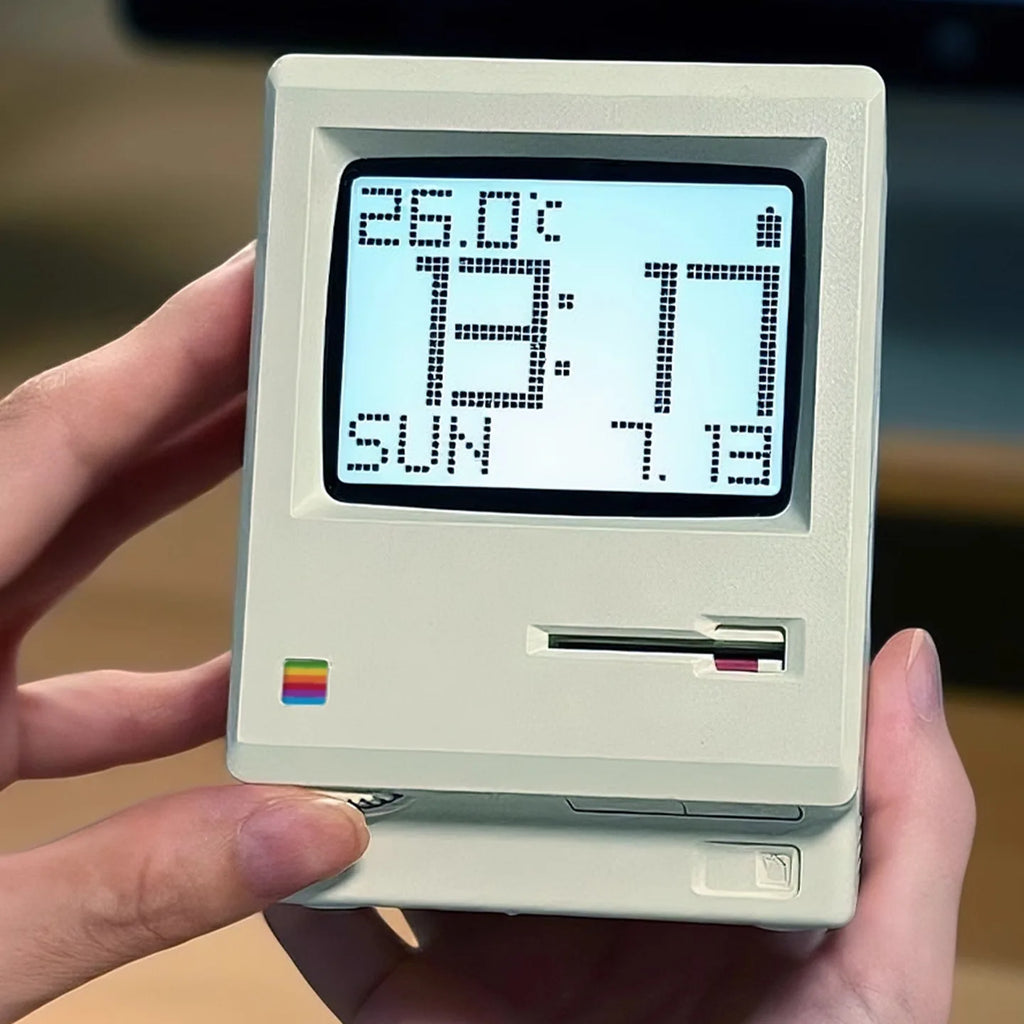 Maclock Retro 1984 Desktop Alarm Clock – 3 Modes, LED Display