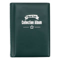 HWZXYXGS 120/60 Pockets Artificial PU Leather Coins Collection Album Book Collecting Money Organizer Storage Bags PVC Film Oasis Select green
