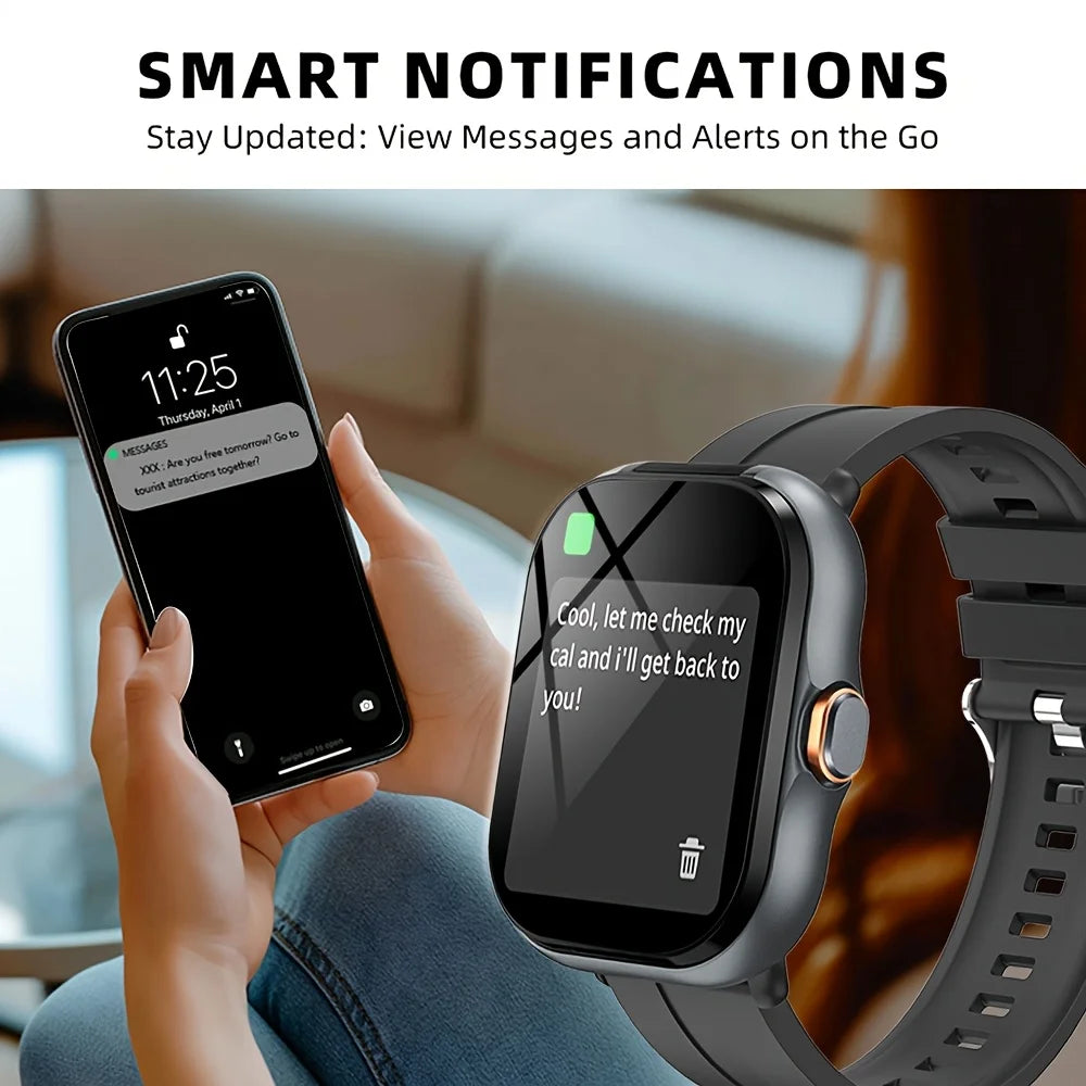 ERUN Smartwatch 2.01" Touchscreen, Fitness & Call Reminder