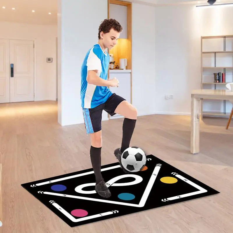 Soccer ball control training mat | Stable and silent rubber base | Digital Guidance Design | Improve ball sense, daily training Oasis Select