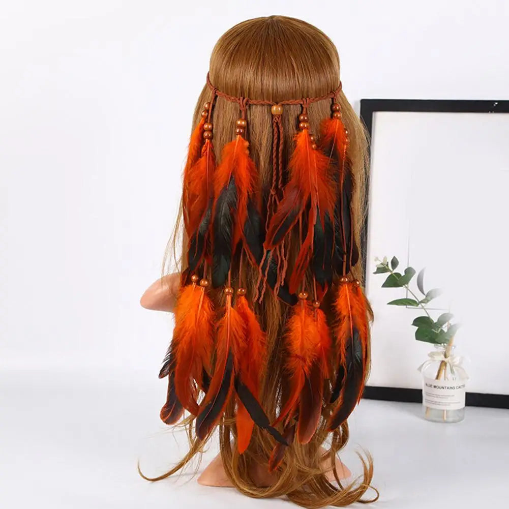 Bohemian Feather Headband – Carnival Costume & Festival