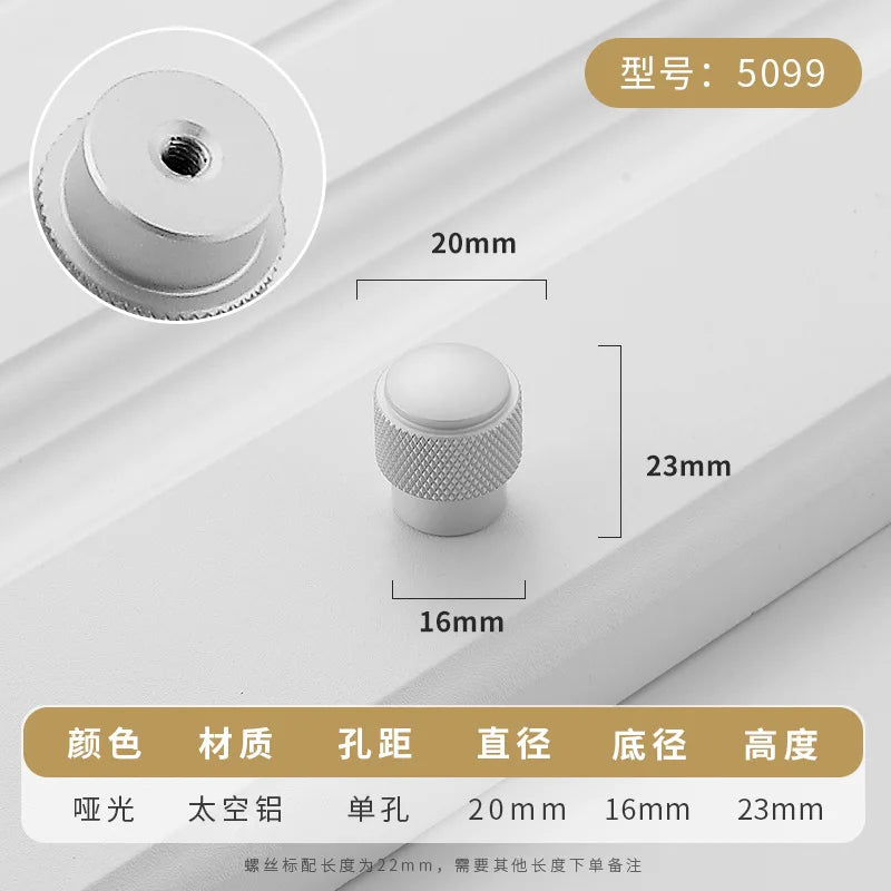Aluminium Alloy Black Cabinet Knobs Kitchen Cabinet Handles Drawer Pulls Furniture Handle Hardware Oasis Select matt5099-single hole
