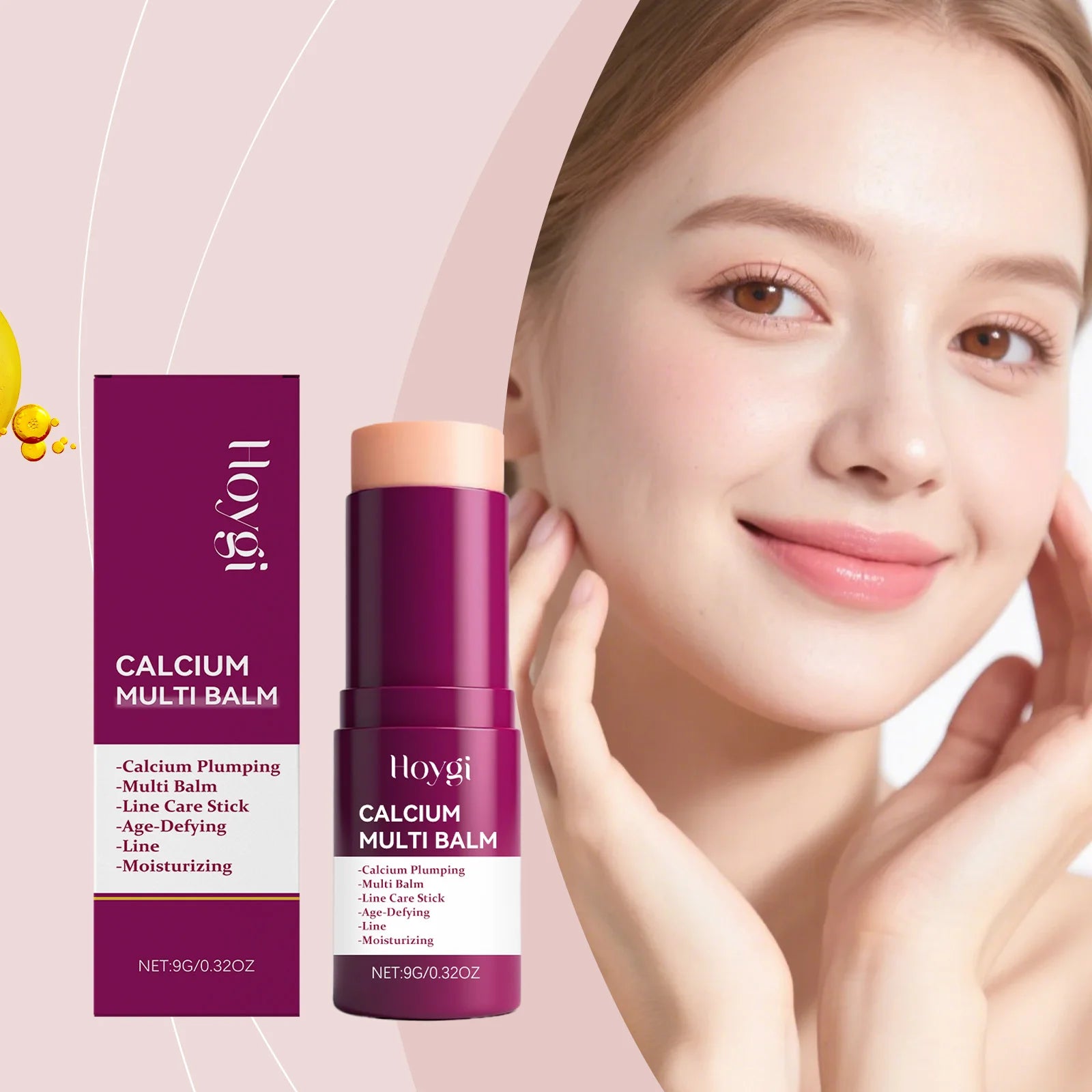 Calcium Multi Balm Multieffect Moisturizing Cream Reducing Fine Lines Deeply Hydrating Firming Brightening Skin Care Stick Oasis Select