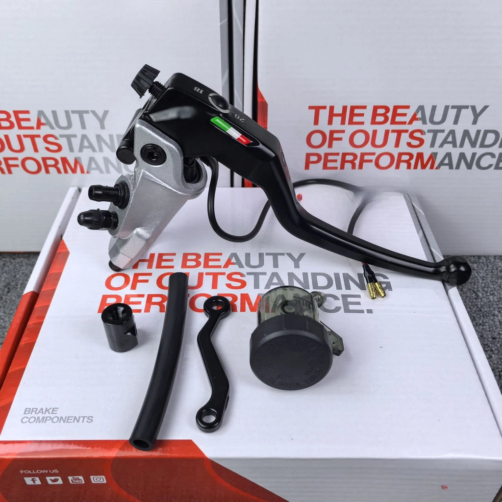 Motorcycle electric motorcycle brake modification direct push up pump CNC18MM piston factory team GP pump for 22MM handlebar Oasis Select 19RCS right side 2