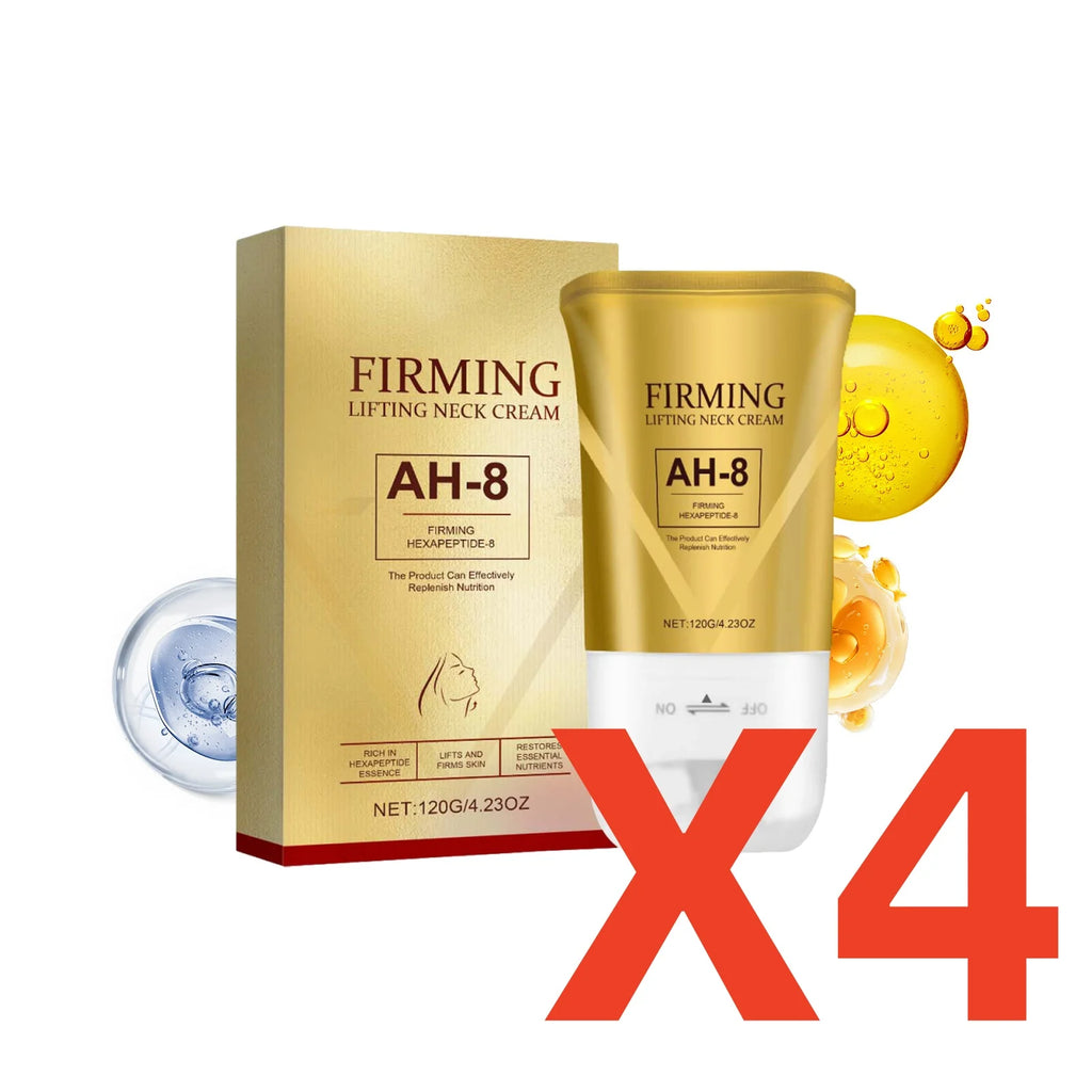 Neck Roller Cream Massage Firm Nourish Soothe Skin Improve Dryness Reduce Wrinkles Fine Lines Sagging Remove Double Chin Cream Oasis Select 4X120g boxed