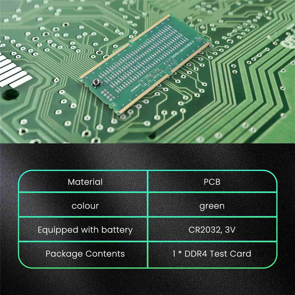 DDR4 Test Card RAM Memory Slot Out LED Desktop Motherboard Repair Analyzer Tester Oasis Select