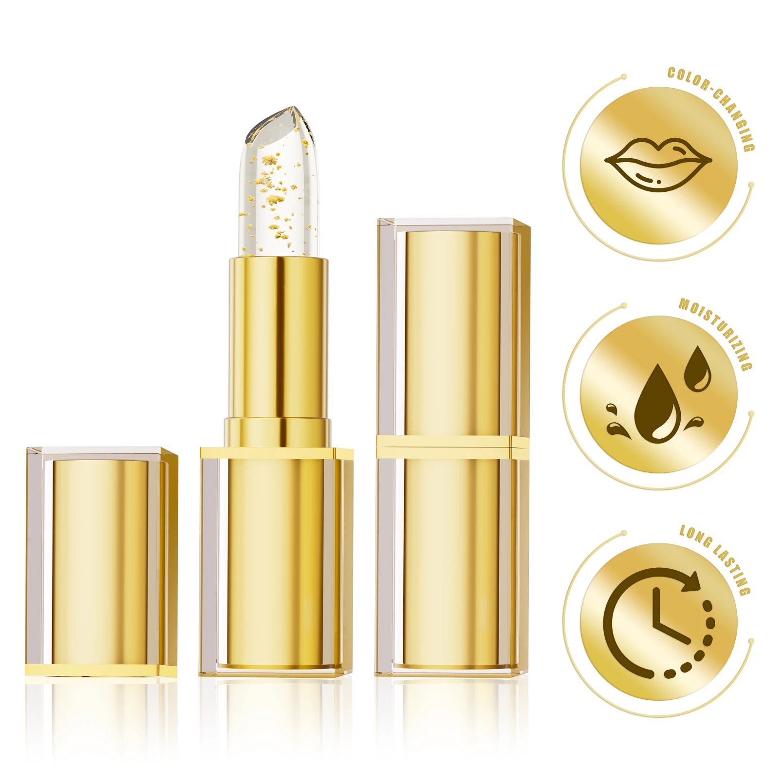 Hello Kiss Color-Changing Crystal Jelly Lip Balm | Pearlescent