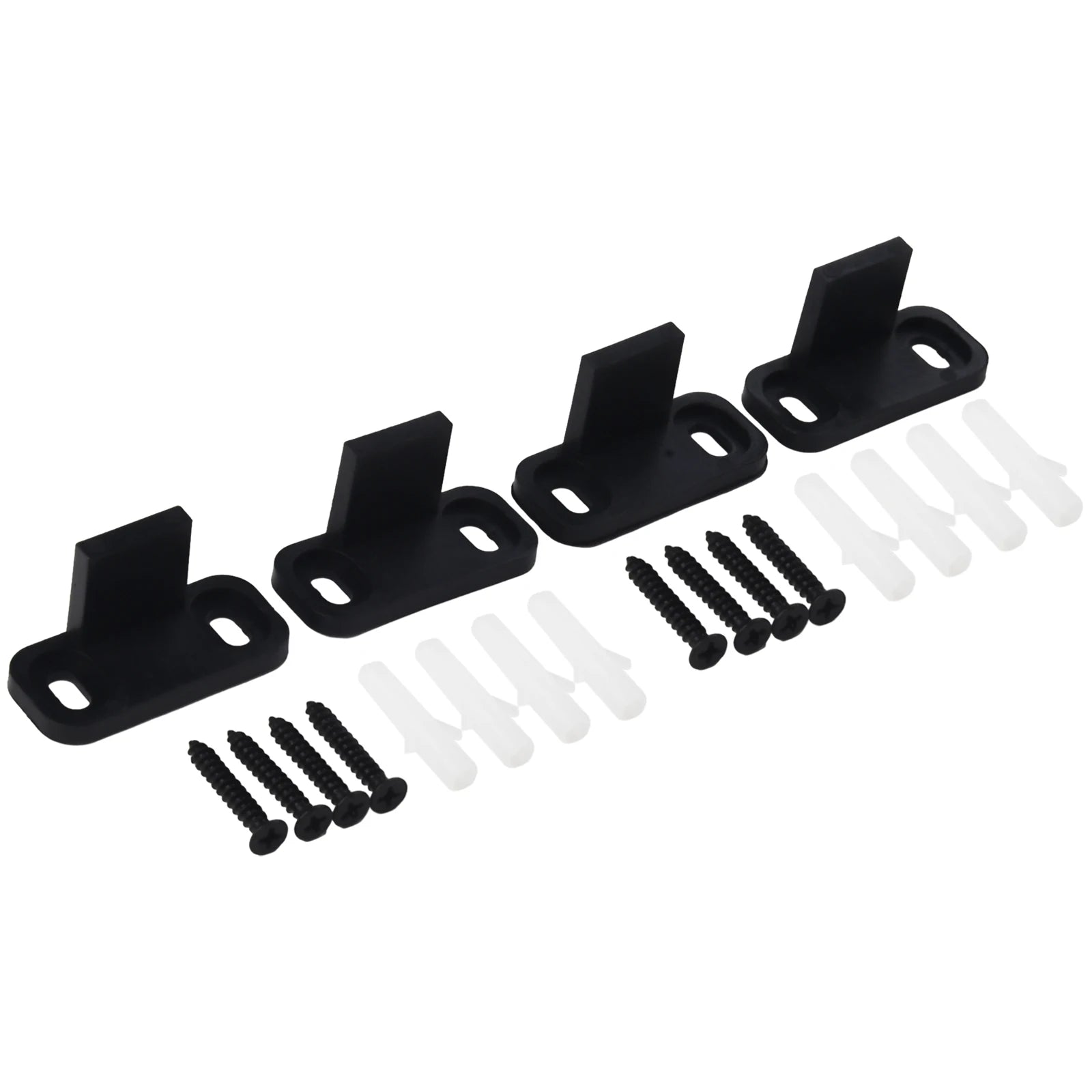4PCS AntiSwing Plastic Accessories for Barn Door Hanging Rail Without Slotting Adjustable for Most Door Thicknesses Oasis Select