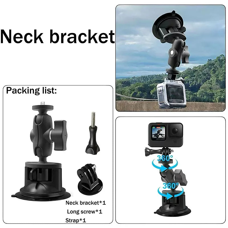 DJI Action 5 Pro/4/3 Accessories Kit – Case, Strap & More