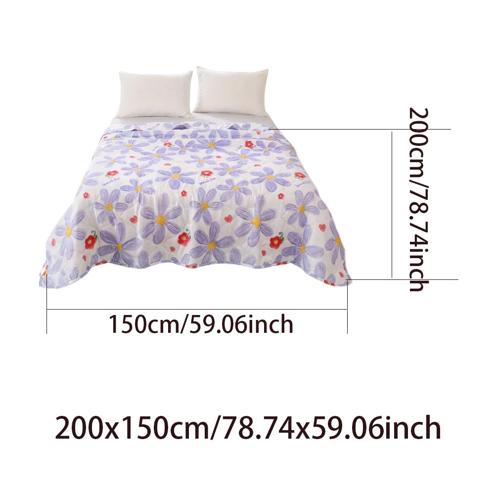 Cooling Blanket for Hot Sleepers Night Sweats Cooling Breathable Towel Quilt Ice Blankets 150x200cm Oasis Select