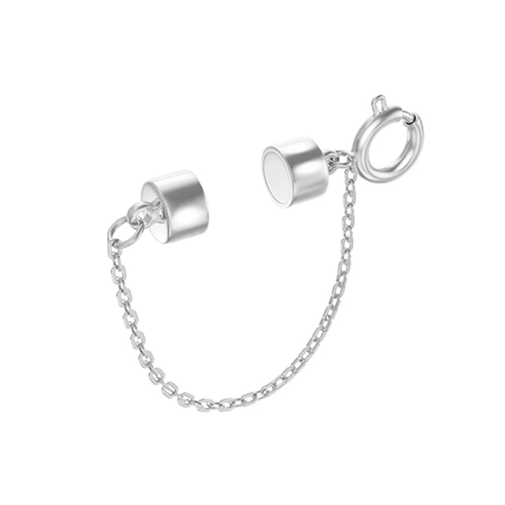 5Pcs Magnetic Bracelet Clasps and Closures with Safety Chain Never Fall Bracelet Extender Converter Magnetic Clasps for Women Oasis Select