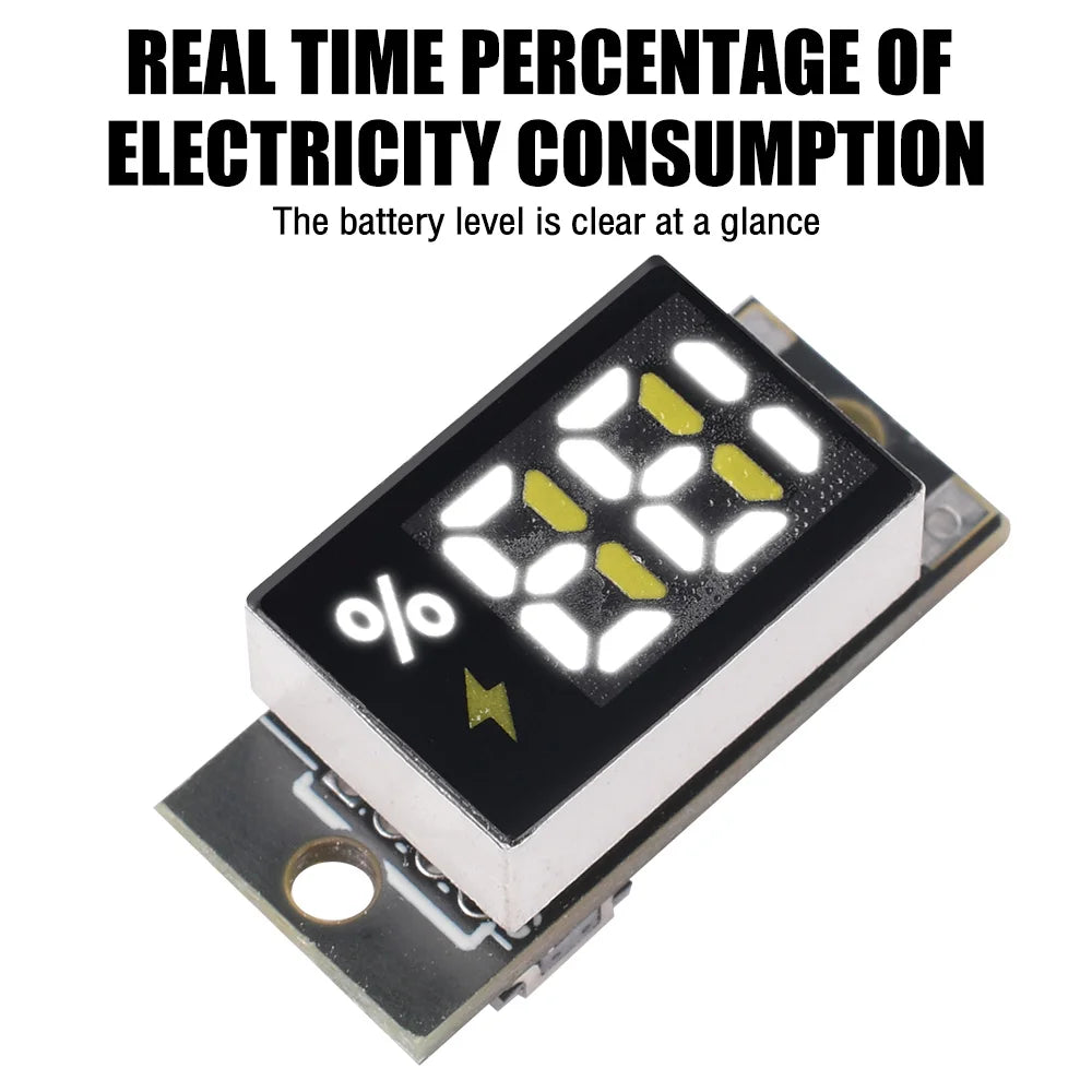 1S-4S 3.2V LiFePO4 Battery Power Display Module 3-12.8V Digital Percentage Indicator Board Battery Capacity Indicator Module Oasis Select