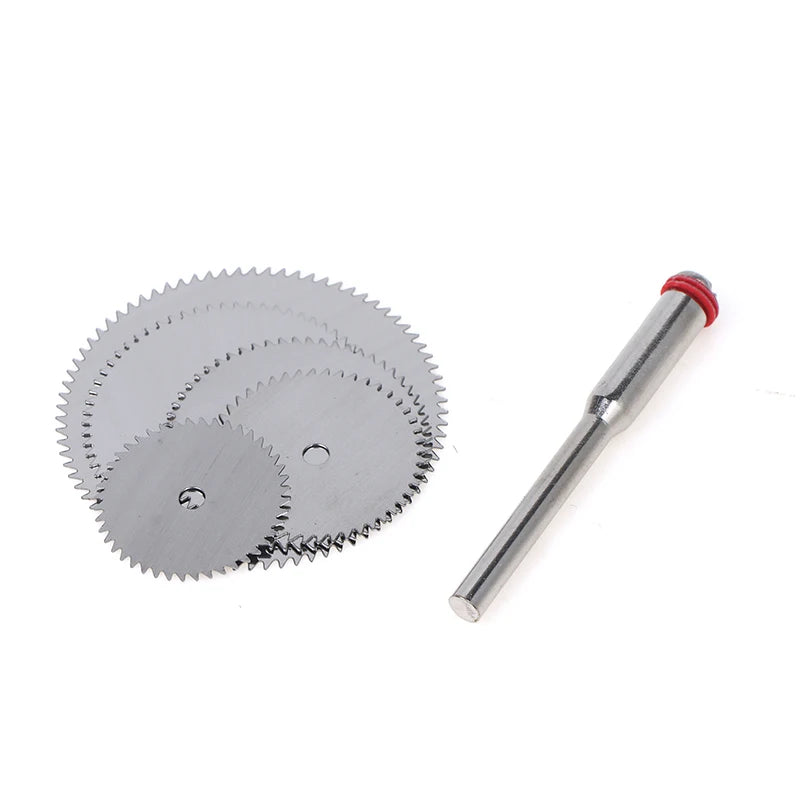6Pcs Stainless Steel Cutting Disc Kit With 1 Mandrel 16-32mm Mini Cutting Wheel For Rotary Tool Accessories Oasis Select