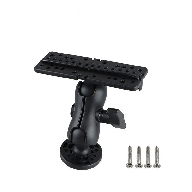 Fish Finder Mount Base GPS Navigation Fish Finder Bracket Marine Electronic Fish Finder Mount Fish Finder Accessories for Boat Oasis Select black