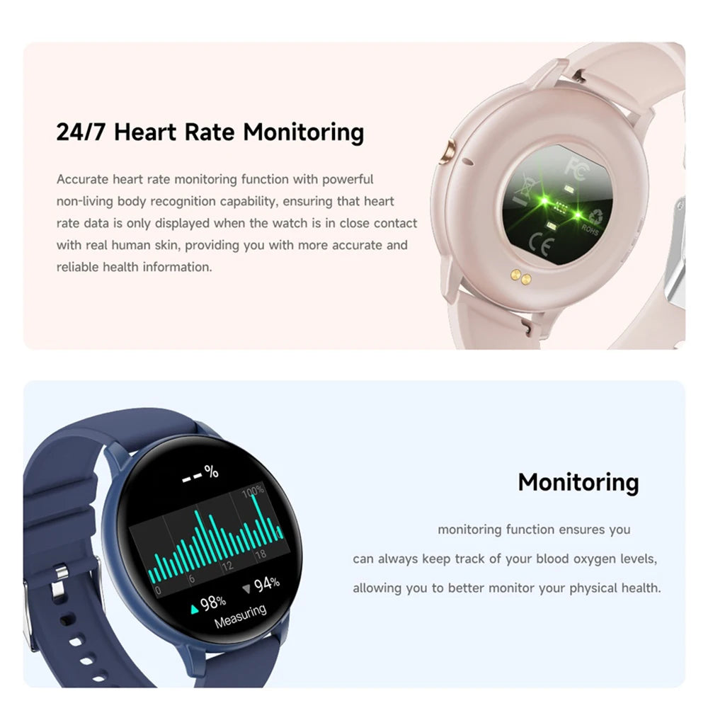 BT Call Smart Watch Women Sport Fitness Tracker Custom Dial Watches Heart Rate Waterproof Smartwatch Men Lady 1.38inch HD Screen Oasis Select