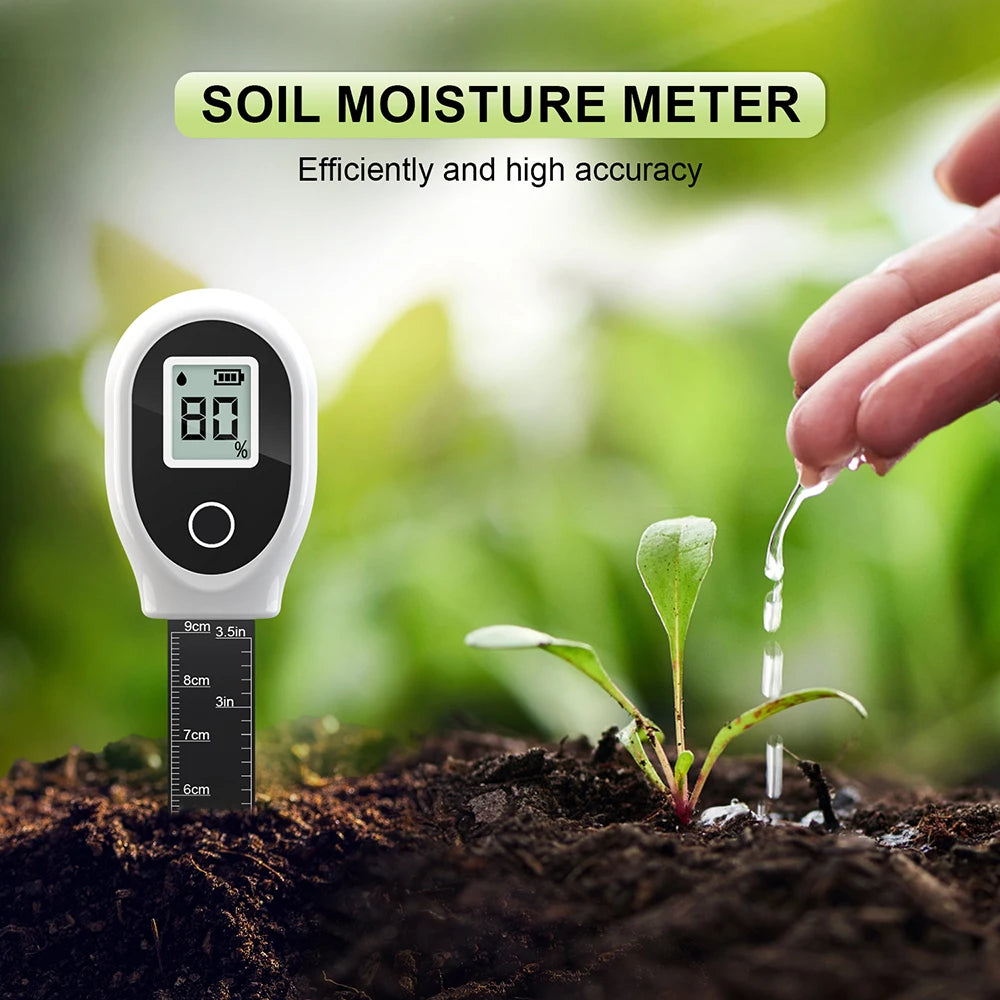 Digital Moisture Meter Soil Humidity Sensor with Backlight and Scale for Garden Lawn Farm Orchard High Accuracy Oasis Select