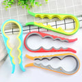 Creative Multi-functional 4-in-1 Size Bottle Cap Opener Home Kitchen Can Opener Non-slip Twist Bottle Caps Wine Opener Oasis Select Red