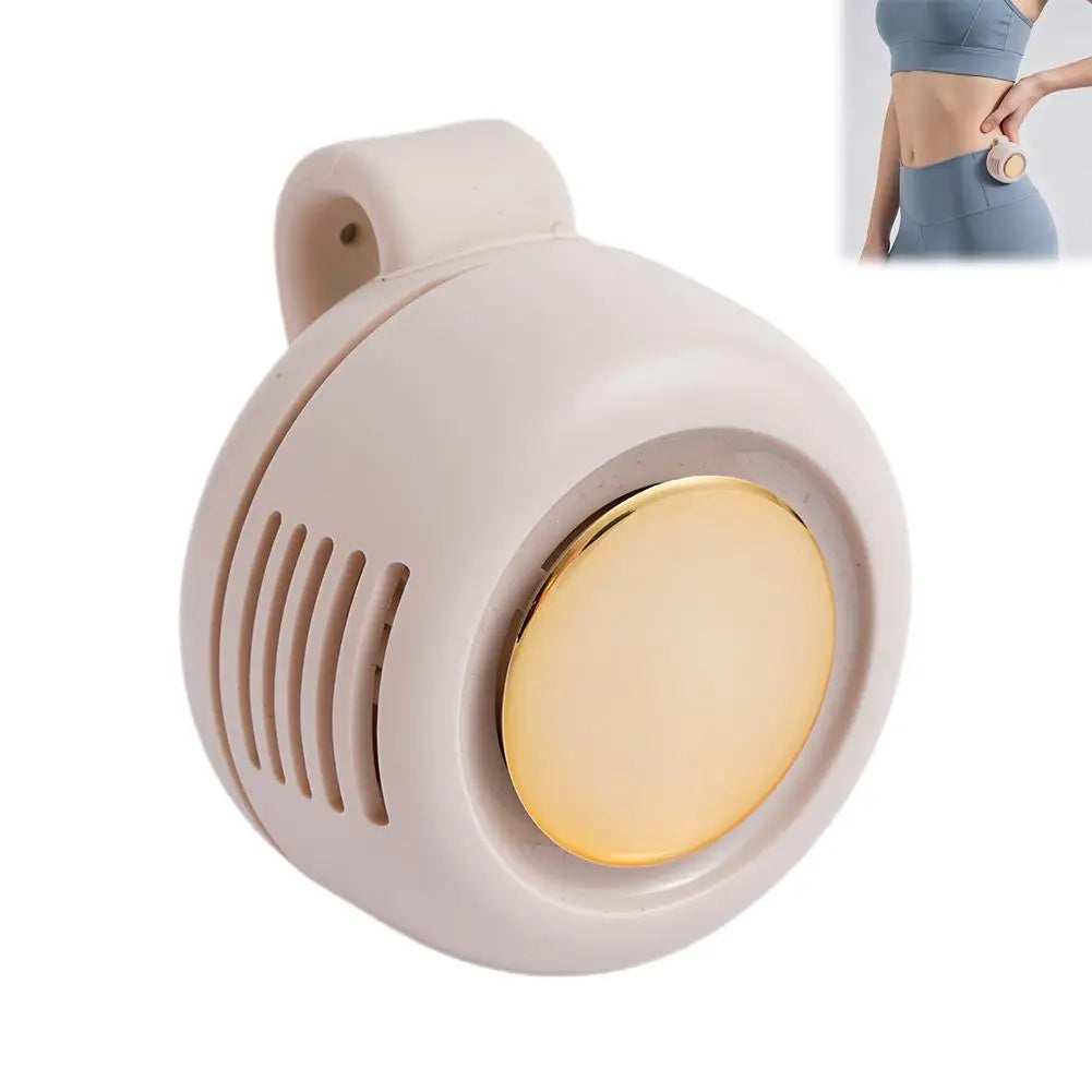Mini Portable Clip Fan Handheld Waist Hanging Leafless Fan Small Whirlwind Fan For Daily Outdoor Travel Oasis Select white