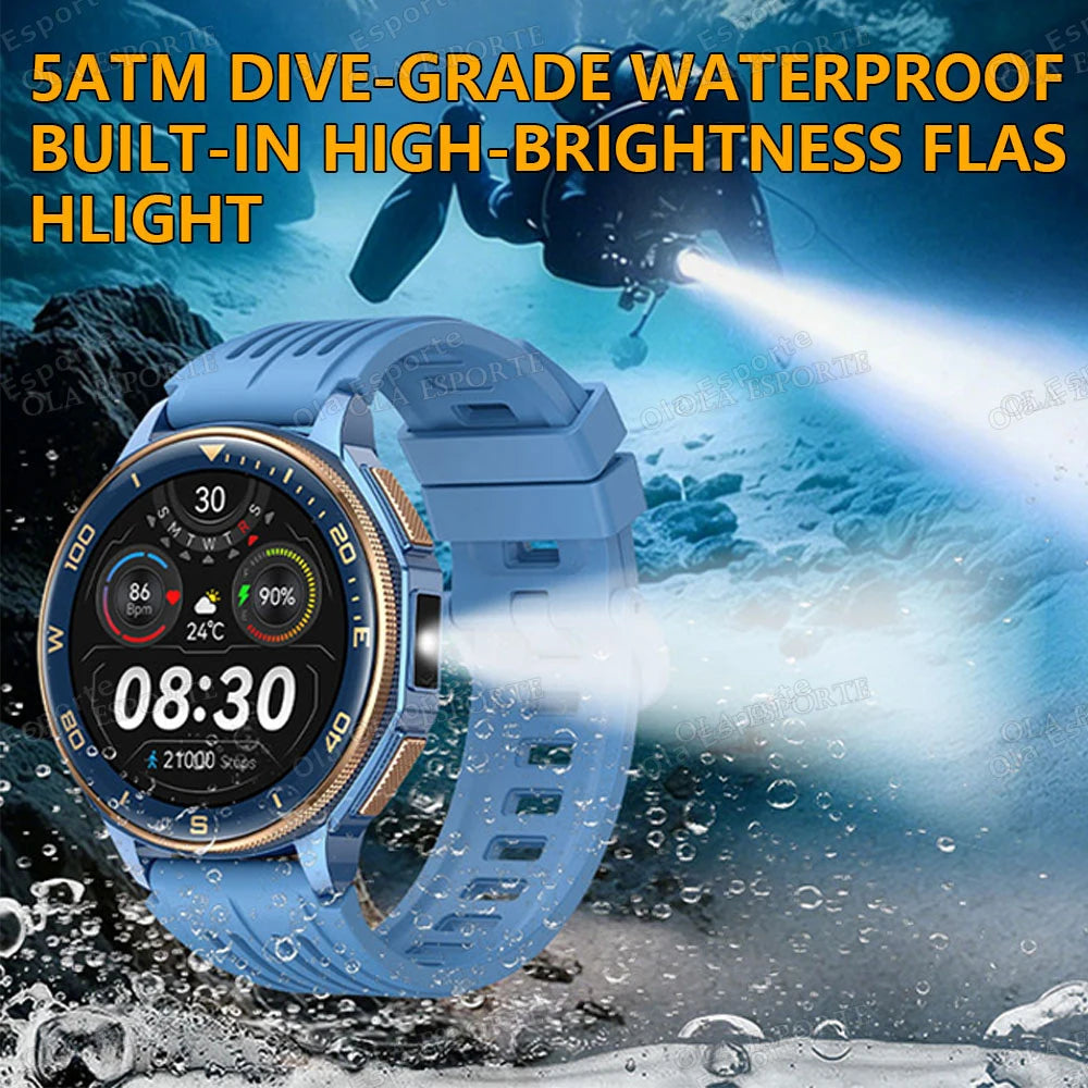 Ola Esporte GPS Smartwatch – AMOLED, 3ATM, 500mAh Battery