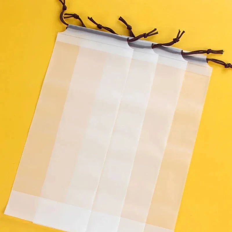 5-40pcs Umbrella Storage Bag, Semi Transparent Plastic Waterproof Umbrella Cover, Portable Drawstring Bag For Home Storage Oasis Select