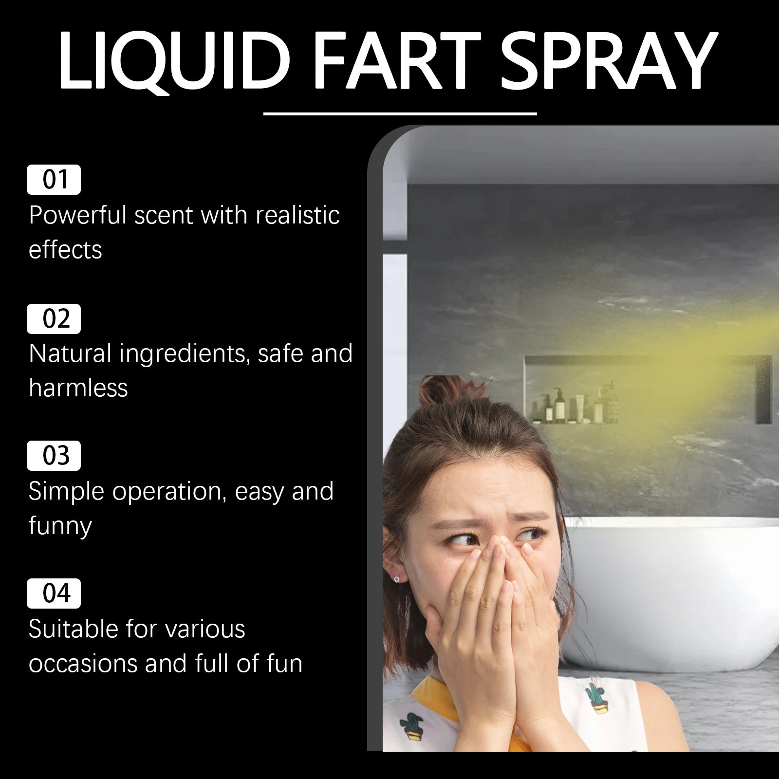 Extreme Stinky Prank Spray Fart Smell Gag Gift For April Fools Day Jokes Party Tricks Portable Funny Novelty Realistic Odor Oasis Select