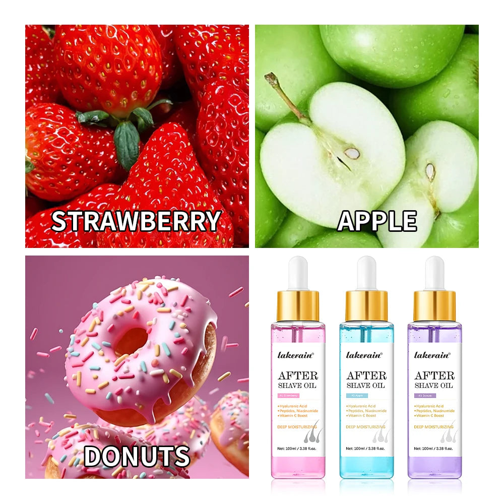 Strawberry After Shave Oil women For Smooth Skin Moisturizes Soft Serve Shave Oil Truly After Shave Oil Strawberry ﻿Skincare Oasis Select