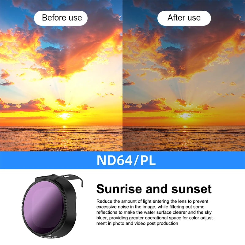 Drone Lens Filter Set For Neo2 ND Filter Kit ND8 ND16 ND32 CPL UV Filter Camera Anti-glare Filter Drone Accessories Oasis Select A11