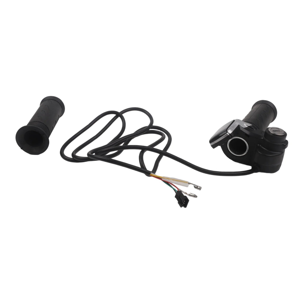 Sleek 36/48V E Bike Throttle with Integrated LED Display Ergonomic Scooter Bicycle Grip for Balanced Power Management Oasis Select