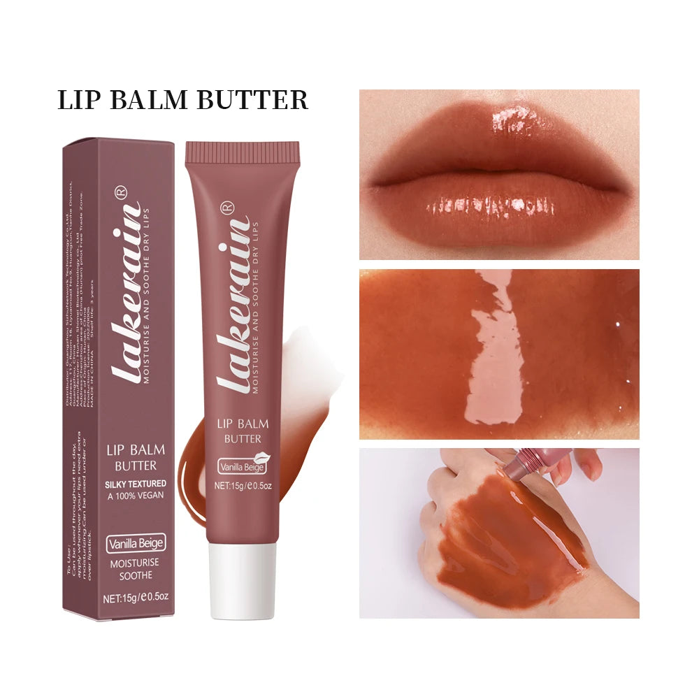 3pcs/Kit Butter Moisturizing Lip Gloss Oil Jelly Lipgloss Liquid Lipstick Lip Tint Brown Sugar Crystal Lip Balm Oasis Select
