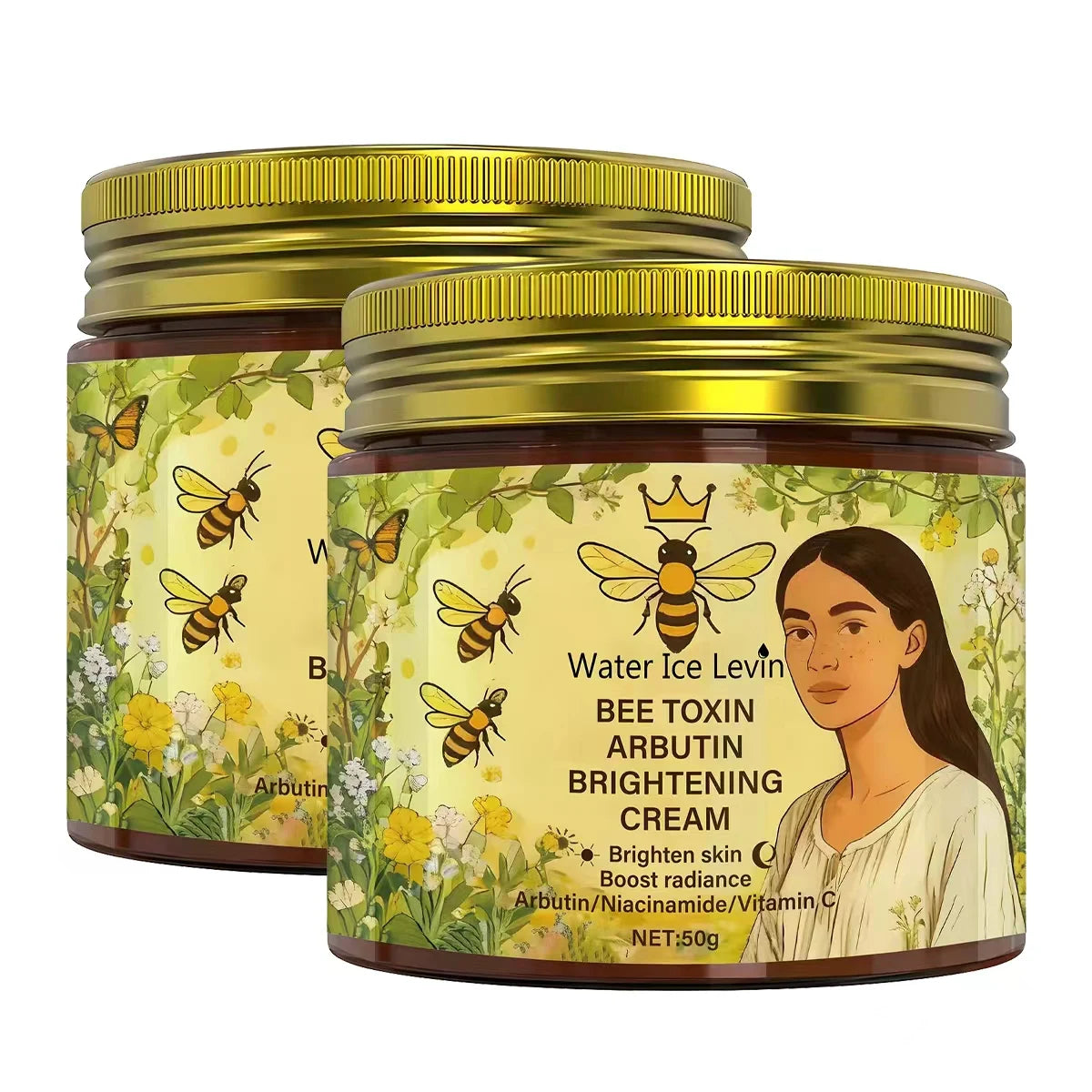 Bee Toxin & Arbutin Brightening Cream | Retinol Moisturizer Brightening Face Cream Oasis Select BROWN 60g