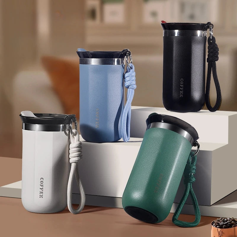 350/500ml Vacuum Insulated Coffee Mug, Double-wall Stainless Steel Travel Tumbler, Office Portable Cold Coffee Cup Gift Cup Oasis Select
