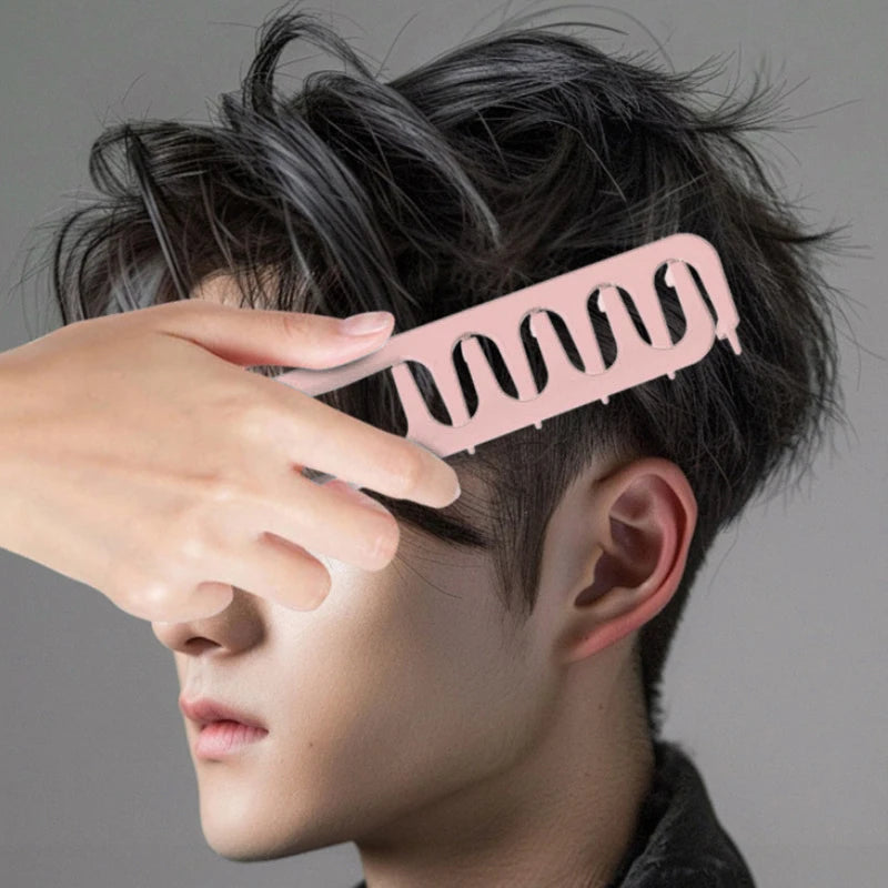 Wide-Tooth Volumizing Hair Styling Comb Curling Tools Fluffy Texture For Men Ideal For All Hair Types Hairstyling Tool Oasis Select