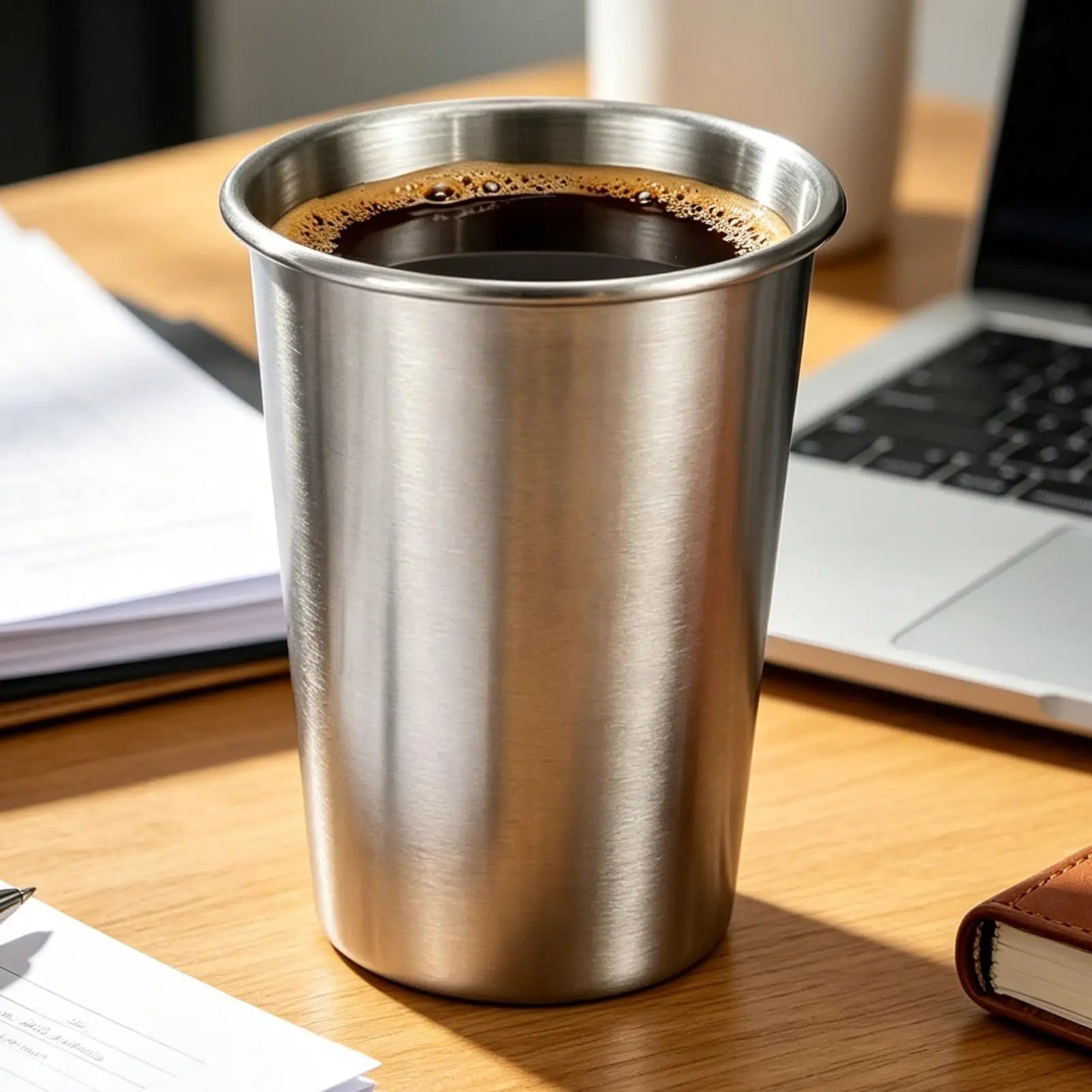 1PC Stainless Steel Beer Cups Metal Water Drinks Coffee Tumbler Tea Milk Mugs Kitchen Drinkware for Travel Outdoor Camping Oasis Select