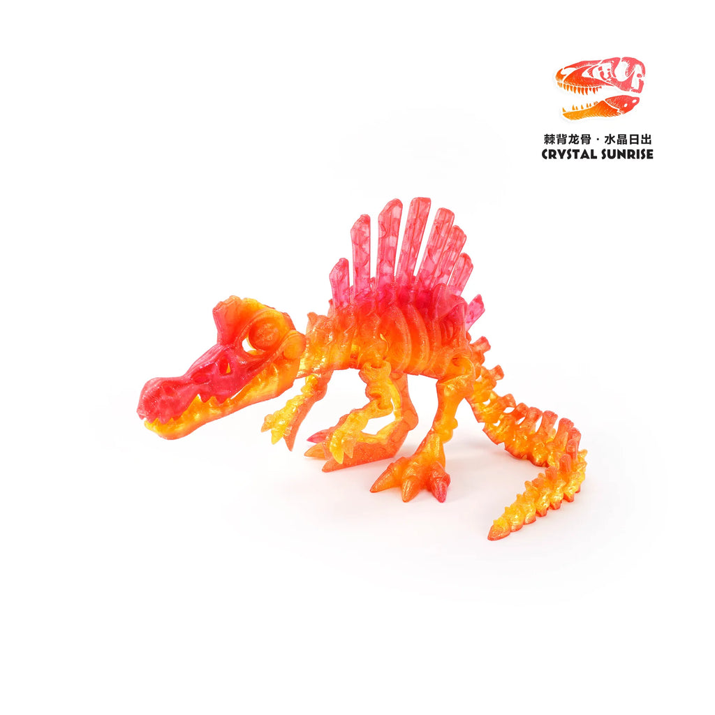 3D Printed Dinosaur Movable Echinosaurus Figurine Dragons Bone Model Desktop Craft Ornament Creative Novelty Gifts for Kids Oasis Select Color 20 13.5CM