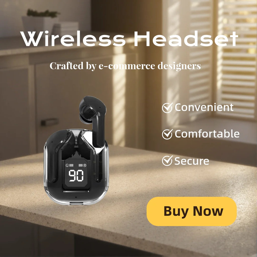 Mini Bluetooth Earphones Wireless In-Ear Headsets with Microphone for Sports And Running Headphones Game Oasis Select Black