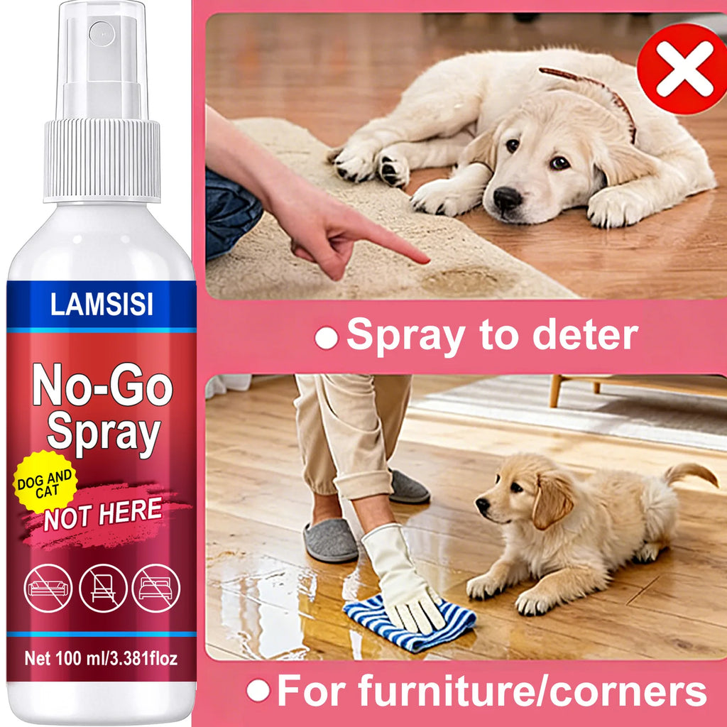 No-Go Spray for Dogs & Cats – 100ml Natural Pet Deterrent Pet Deterrent Spray Oasis Select