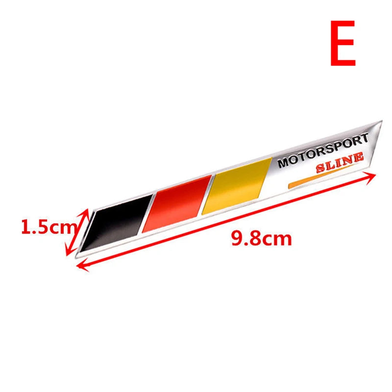 3D Aluminium Auto Car Emblem Germany German Flag Logo Grille Badge Decal Sticker Oasis Select E